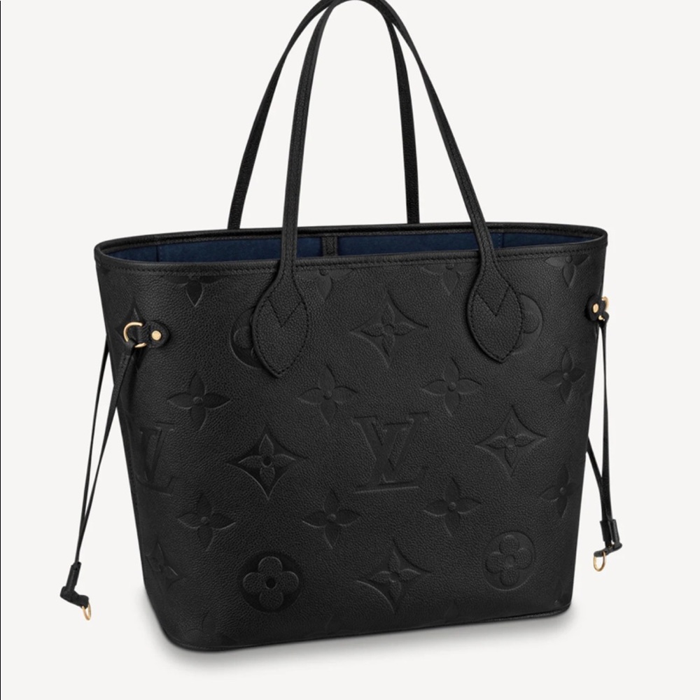 Neverfull mm black leather brand new